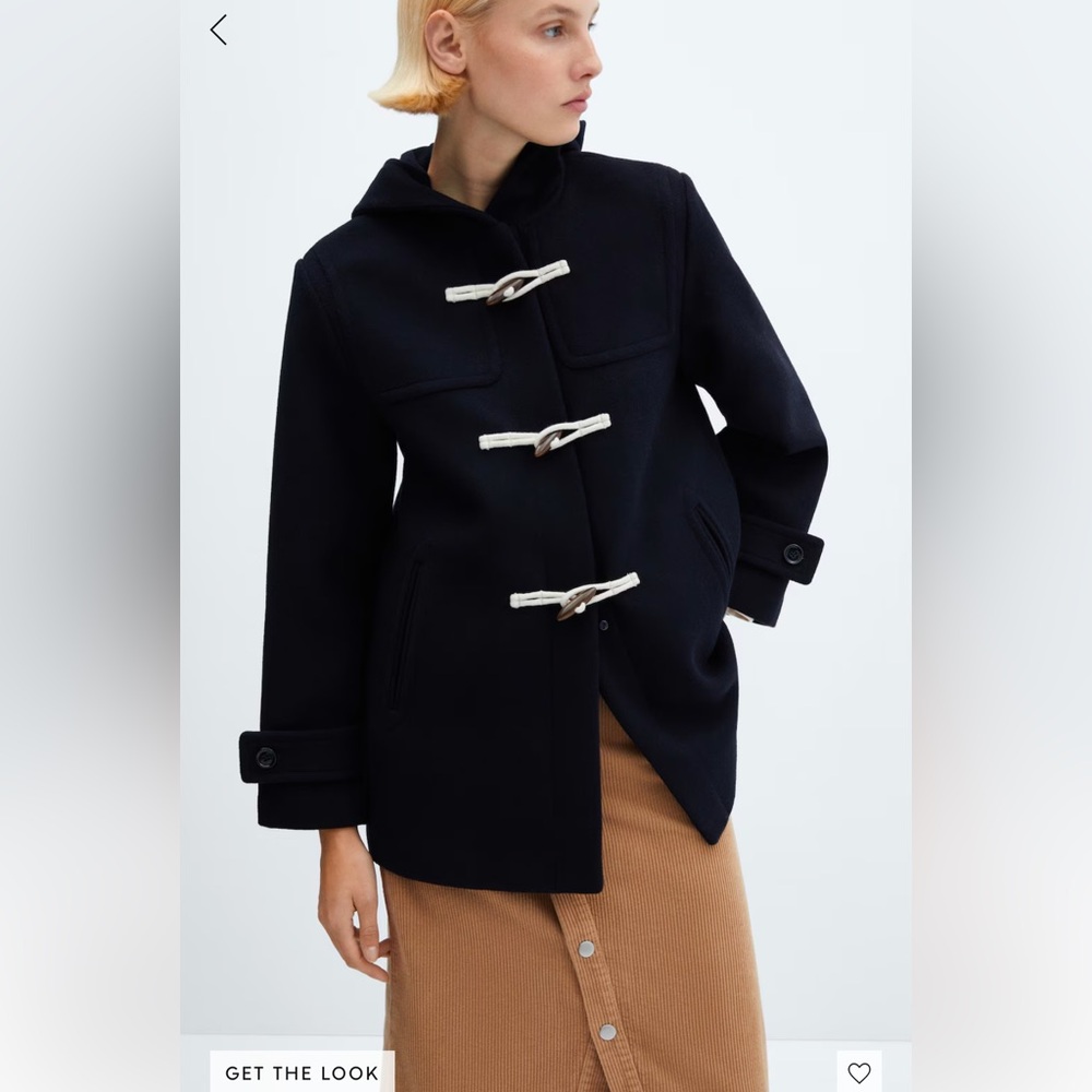 Hooded Wool Duffle Coat